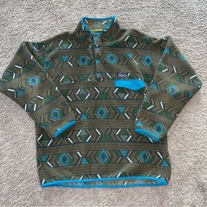 Men's Patagonia Synchilla Snap-T Fleece Pullover Lifecycle Bear Brown Large